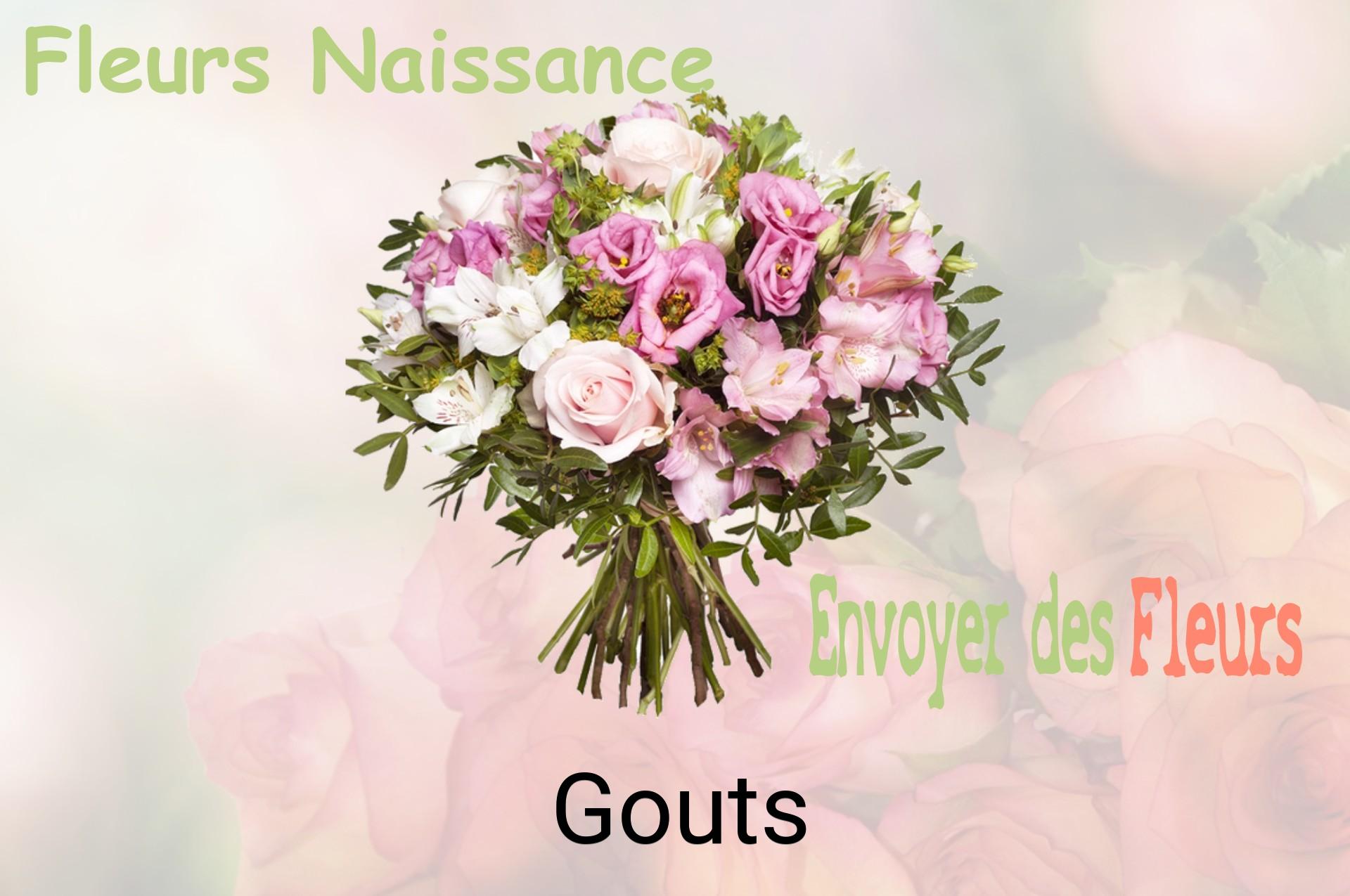 Bouquet de fleurs de naissance livré à Gouts